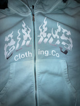 Load image into Gallery viewer, Sky Blue Cropped Zip