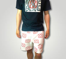 Load image into Gallery viewer, Logo Print Shorts (White)